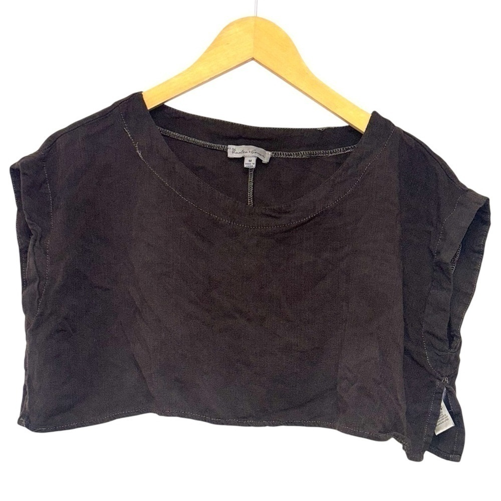 Hunter & Brown Cropped Rayon Shirt